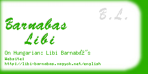 barnabas libi business card